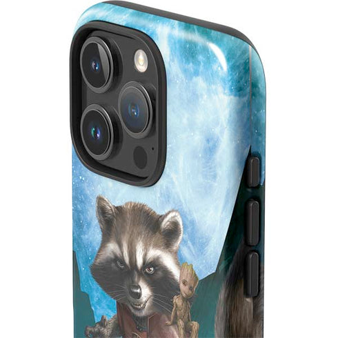 Marvel Rocket and Baby Groot Cosmic Bond iPhone 16 Pro Max Impact Case